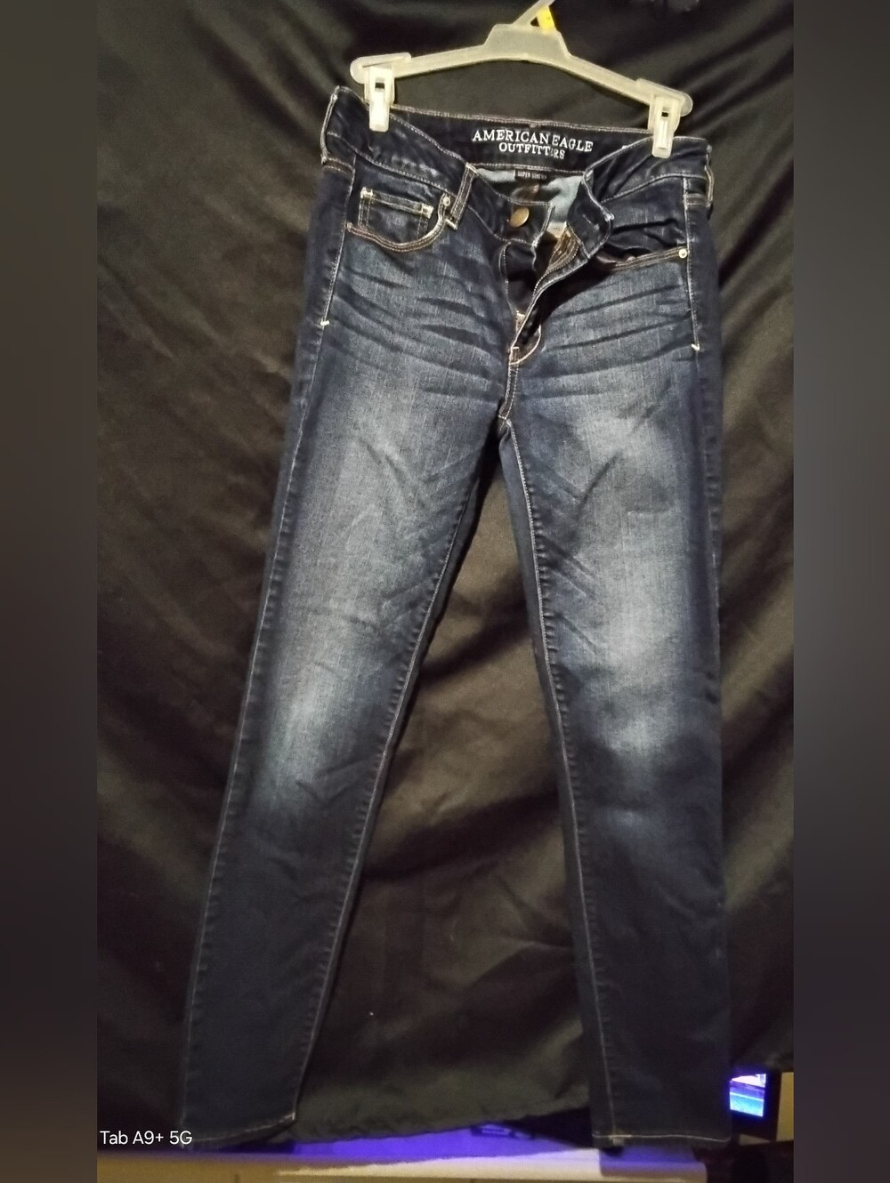 American Eagle Outfitters Women's Dark  90s Wash Skinny Jeans  4 Reg
